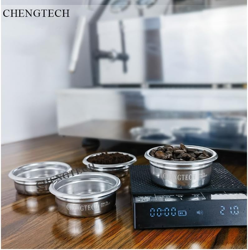 Chengtech Espresso Accessories, 18g Standard Espresso Basket – Flat Bottom Design, 0.3mm Precision Holes, Balanced Flow for Consistent Daily Espresso, Compatible with 58mm Portafilters - Image 4